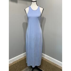 Club Monaco Women's Small Racerback Maxi Dress in Powder Blue Clean Girl Resort